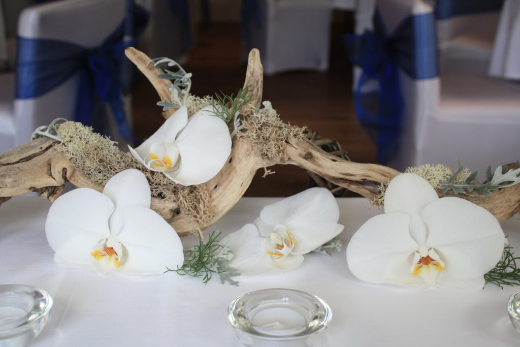 Wedding reception flowers