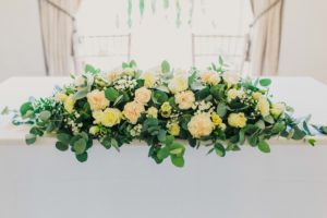 Wedding ceremony flowers
